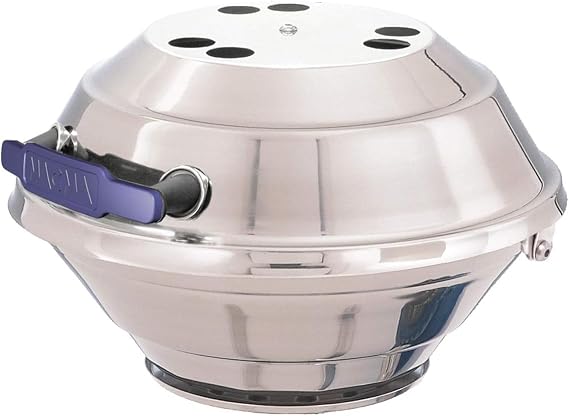 MAGMA Marine Kettle Gas Grill, Stainless Steel, Adjustable Control Valve