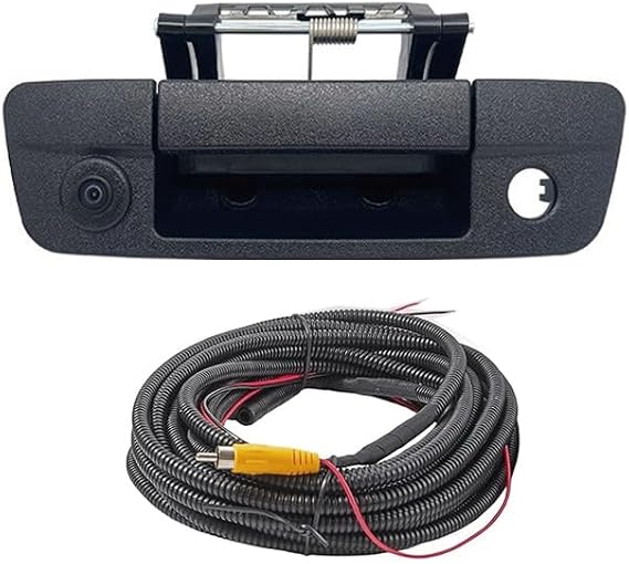 Tailgate Handle Backup Rear View Reverse Camera for Dodge Ram 1500 (2009-2017) / 2500 3500 (2010-2017) Aftermarket Camera with RCA Connector