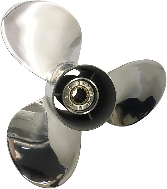 Boat Propeller 11 1/8x13 Stainless Steel ss Fit for Honda Engine 3 Blades 13 Tooth 35/40/45/50/60HP RH 11.125x13