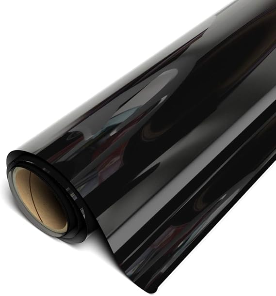 Siser EasyWeed Heat Transfer Vinyl 11.8" x 15ft Roll (Black) - Compatible with Siser, Cricut, Silhouette and Other Craft/Professional Cutters - CPSIA Certified