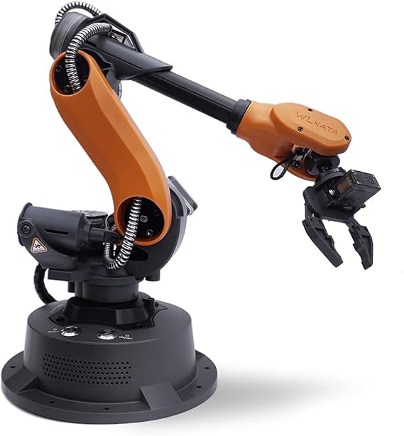 wlkata Mirobot 6 Axis Robot Mini Programmable Gripper Arm Lightweight Educational Desktop Robotic Arm 6DoF for K12 or 3D Printer