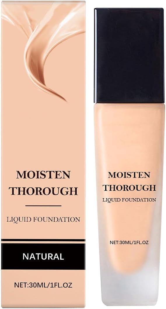 Luxury Foundation,Full Coverage Liquid For Women & Mature Skin Soft Matte, Hydrating & Lightweight, Long-Lasting Natural Finish, Clean Beauty Anti-Aging Formula (Beige)