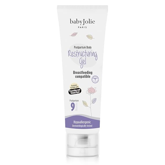 Baby Jolie Paris Postpartum Firming Gel Skin Firming & Hydrating Body Gel for Moms, Helps Improve Skin Elasticity & Smooth Appearance, 7oz (198g)