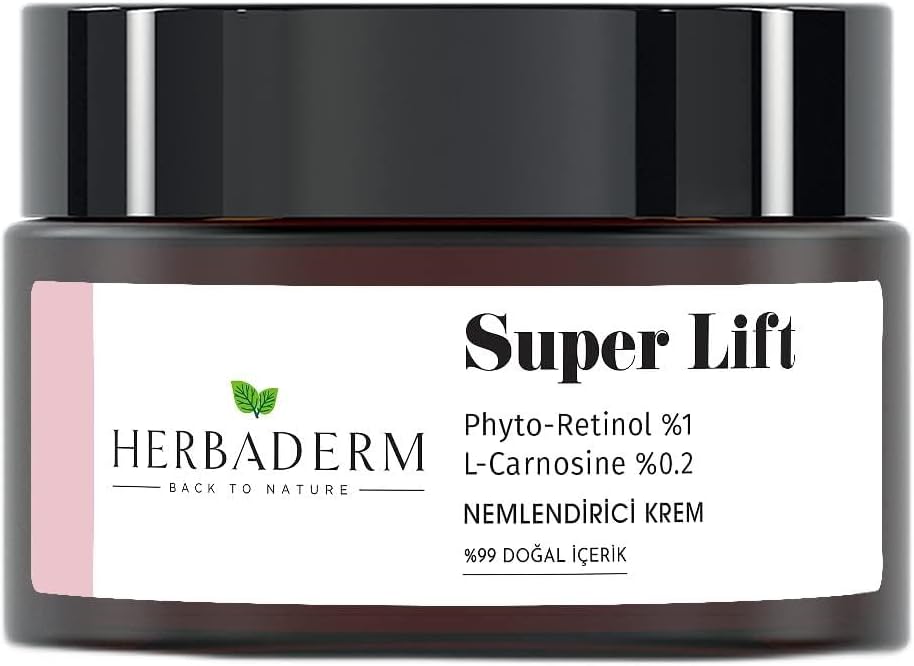 Herbaderm Super Lift Firming, Blue Light Protection Phyto-retinol Bakuchiol Moisturizing Cream