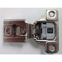 Salice Compact Soft Close Hinge 9/16" Overlay Pack of 10 Hinges with Screws and Bumpers CUP36D9