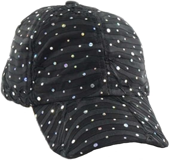 Glitter Sequin Sparkle Bling Game Baseball Cap Hat Sun Visor Protection Sport Outdoor