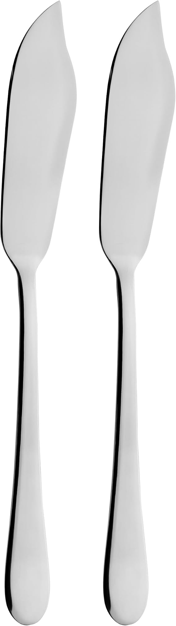 Grunwerg Windsor Carded 2-Piece Fish Knife Set 2FIKWDR/C, 18/0 Stainless Steel, Black, 21 cm