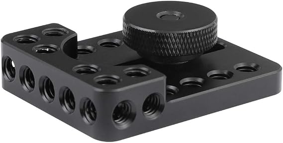 CAMVATE Quick Release Top Cheese Plate with Shoe Mount for DSLR Camera Cage
