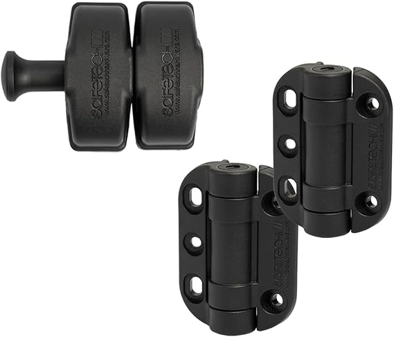 Side Pull Pool Gate Latch W/TopKlik Self Closing Hinge