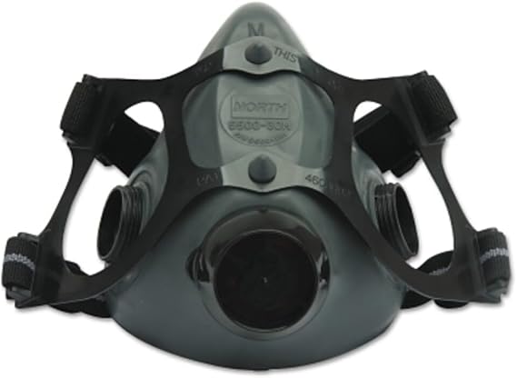 Honeywell Home North 5500 Series Niosh-Approved Half Mask Respirator, Small (550030S), Black