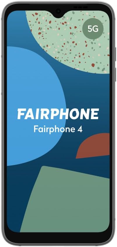 FAIRPHONE 4 - Unlocked Android 5G Smartphone, Dual Camera, 128GB Storage - Grey