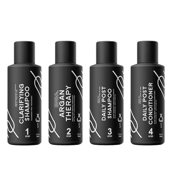UNEX ARGAN PROTEIN THERAPY FULL KIT 125ml (4oz) Formaldehyde Free - MADE IN USA