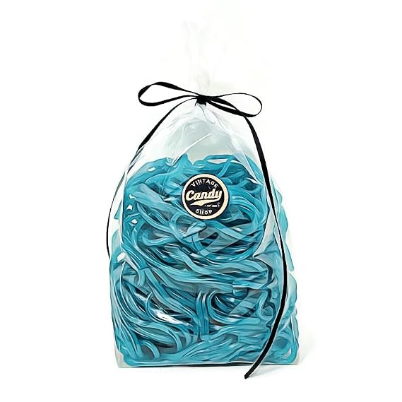 String Licorice Laces, One Pound Gift Bag (Blue Raspberry)