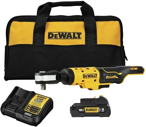 DEWALT XTREMETM 12V MAX* Brushless 3/8 in. Ratchet Kit (DCF503GG1)