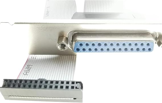 Wen ST 2.5CM DB25 Socket Mainboard Motherboard Parallel LPT 25Pin Printer Print Port Cable Host Case Rear Bracket FC26P 2.0 Space