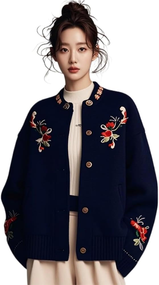 LIXINGHEITANG Chinese style womens national suit jacket autumn and winter tops