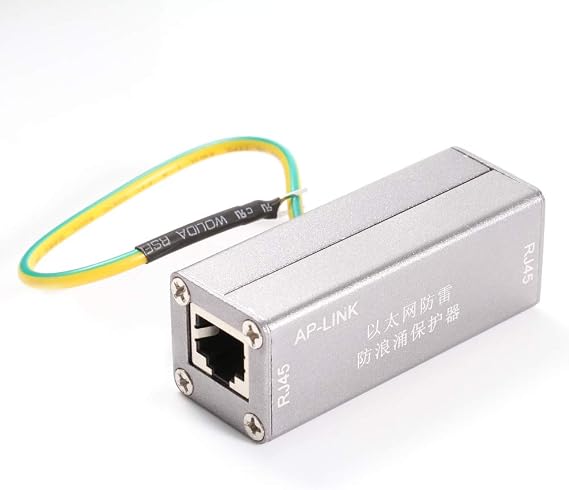 RJ45 Adapter Ethernet Surge Protector Computer Network Device Lightning Thunder Arrester