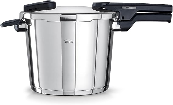 Fissler Vitaquick/düdüklü tencere (6 l, çap 22 cm) paslanmaz çelik düdüklü tencere, 2 pişirme kademeli, iç kısım dahil, Almanya'da üretilmiştir - indüksiyon