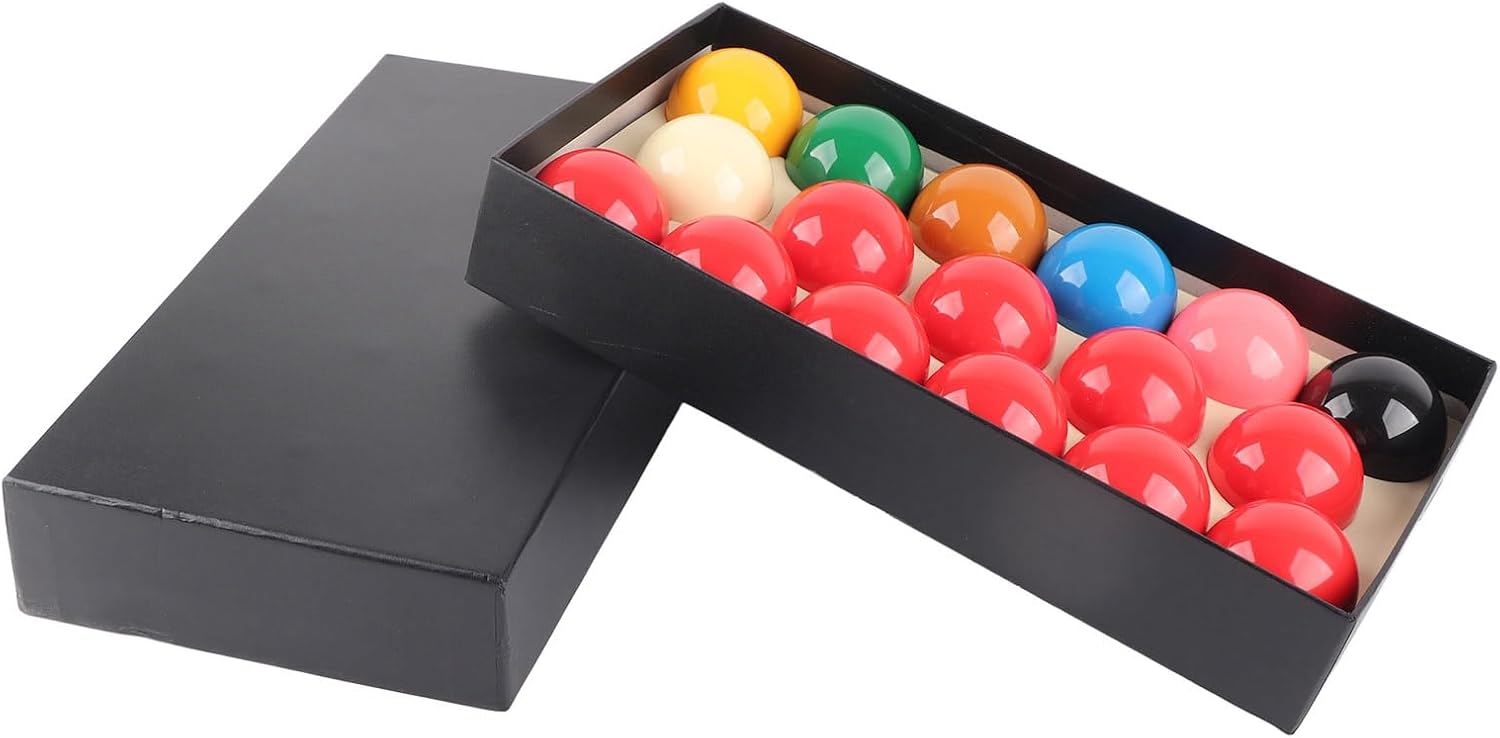 Snooker Kugeln Set 572 mm 17 Stück Harz Snooker Balls Set für Britisches Billard Wettbewerbe und Freizeitspiel
