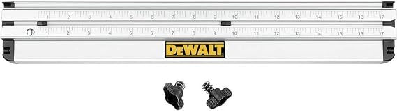 DeWalt DWS5100 12" Ripping Capacity Lightweight Aluminum Dual-Port Rip Guide, Silver