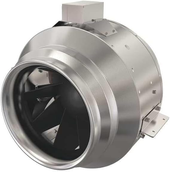 Fantech FTFKD12XL Inline Centrifugal Fan, 2016 CFM, 12"