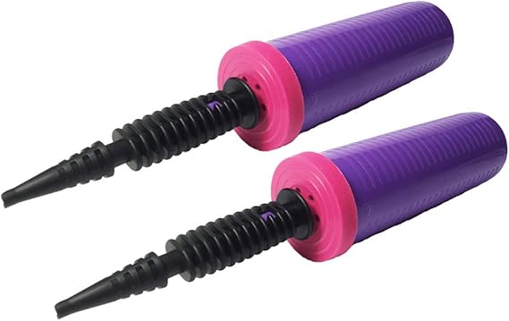 2 Pack - Tota Hand Held 2-Way Dual Action Balloon Pump for Balloons - Balloon Inflator Pumps in Both Directions