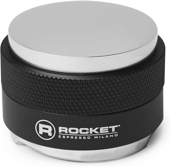 Rocket Espresso Coffee Distributor | Espresso Distribution Tool | 2-in-1 Tamper & Leveler | (Black)