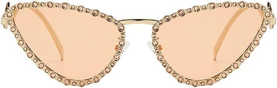 COTIA Cat Eye Diamond Sunglasses for Women Men Fashion Cateye Sun Glasses Trend Sexy Star Bling Party Eyewear