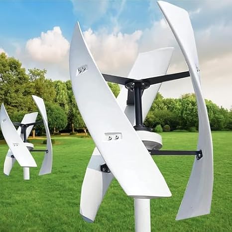 Vertical Axis Wind Turbine Generator Kit, 20000W with Controller and Grid Inverter for Home Use (12V)