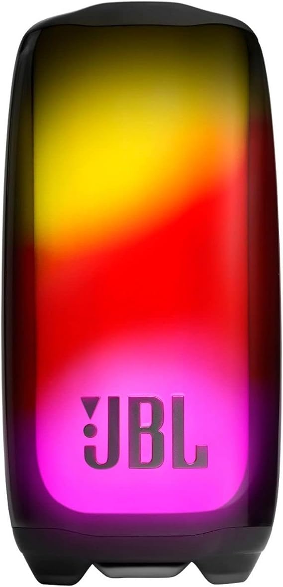JBL Pulse 5 - Portable Bluetooth Speaker with Dazzling Lights Original Pro Sound, Black | Eye-catching 360-degree light show, Bold sound and deep bass in all directions, IP67 dustproof and waterproof