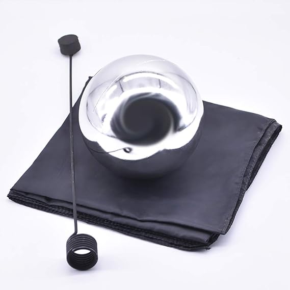 Enjoyer Zombie Ball with Foulard Floating Magic Tricks Magician Props Stage Illusions Magic Gimmick Classic Toy (Silver,Diamter 12cm)