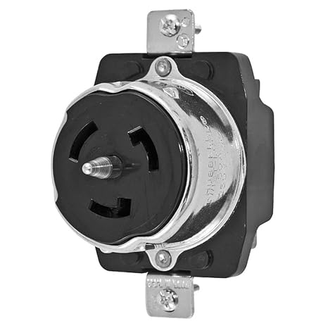 Hubbell CS8369 Locking Receptacle, 50 amp, 3 Phase 250V, 3 Pole 4 Wire