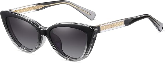 Clip On Sunglasses Polarized Women Tr90 Thick Frame Magnetic Anti Blue Light Cat Eye Glasses