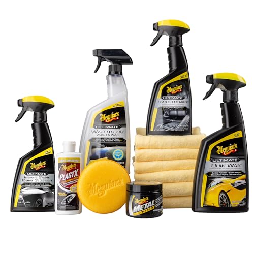 Meguiars Ultimate Motorcycle Starter Kit - Premium Detailing Kit That Bundles Together The Perfect Motorcycle Cleaning Products, Detailing Products, and Motorcycle Accessories to Apply and Remove
