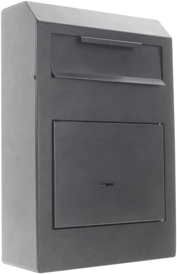 Rottner Cashmatic Basic Deposit Safe Steel Double-Bitted Lock 2 Keys Return Locking Mechanism Mounting Material Included