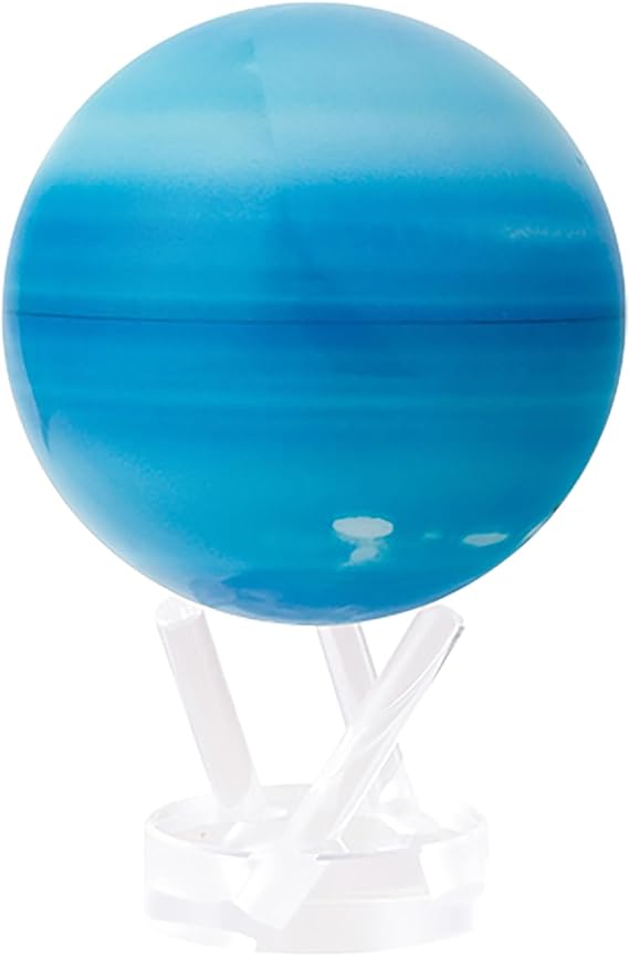 MOVA Self Rotating Globe, Uranus Classic (4.5") | solar powered globe, no batteries or cords, gift for astronomy lovers, premium kinetic display, space desk decor