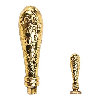 SaiDian 1Pcs Vintage Wax Seal Stamp Handle Only Metal Stamper Handle Replacement for DIY Wedding Invitations Envelopes Cards