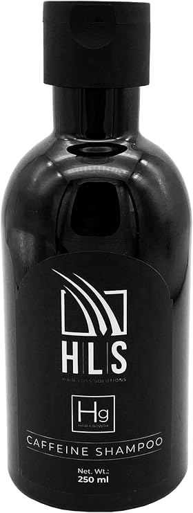 HLS Caffeine Shampoo for Hair Loss, Hair Growth and Thinning Hair - Natural, Sulfate Free, Unscented, Light Brown, Unisex Adult