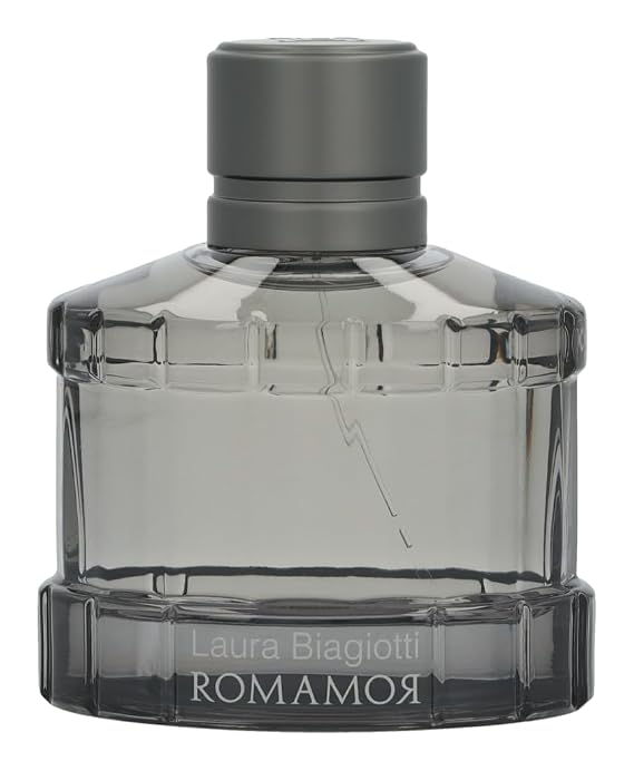 Laura Biagiotti Romamor - Cologne for Men - Amber Woody Fragrance - Perfume for Men with Grapefruit, Black Pepper, Vetiver and Ginger - 2.5 oz
