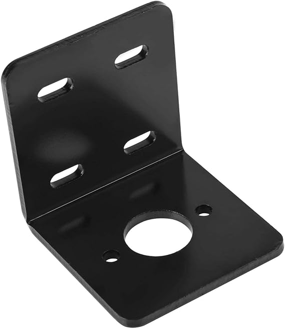 12V/24V DC Motor Mounting Bracket, DC Motor Holder High Hardness L-Shape Fixed Seat Bracket Support Fixed Base for Micro 775 Motor Series