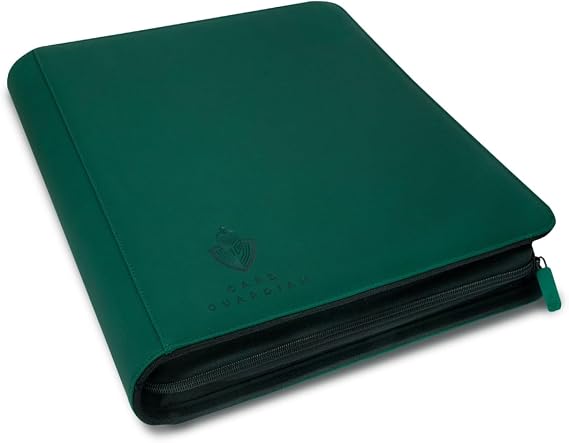 Card Guardian Toploader 9 Pocket Premium Binder, Teal