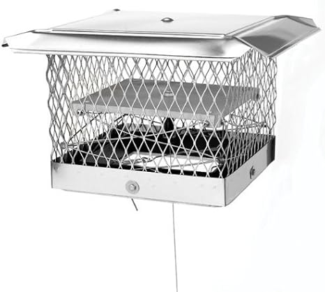 Pro Lock-Top II 8'' x 17'' Chimney Cap/Damper, 5/8''