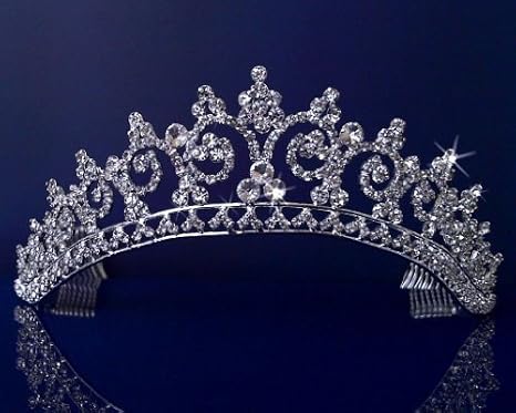 Rhinestones Crystal Wedding Bridal Pageant Princess Tiara Crown 3150