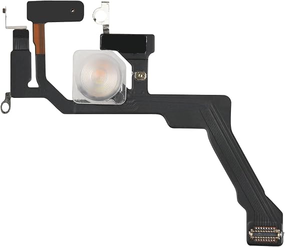 Flash Light for iPhone 14 Pro Flex Cable Replacement Repair Flashlight Part Fix Silent Switch with Pre-Installed Metal Bracket Holder for A2650, A2889, A2890, A2891, A2892