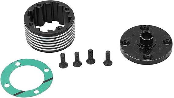 Metal Front Middle Rear Universal Differential Case 8655, Differential Case for ZD Racing DBX - 07 EX - 07 1/7 RC Car, Steel Material Durable Differential Gearbox with Aluminium Al