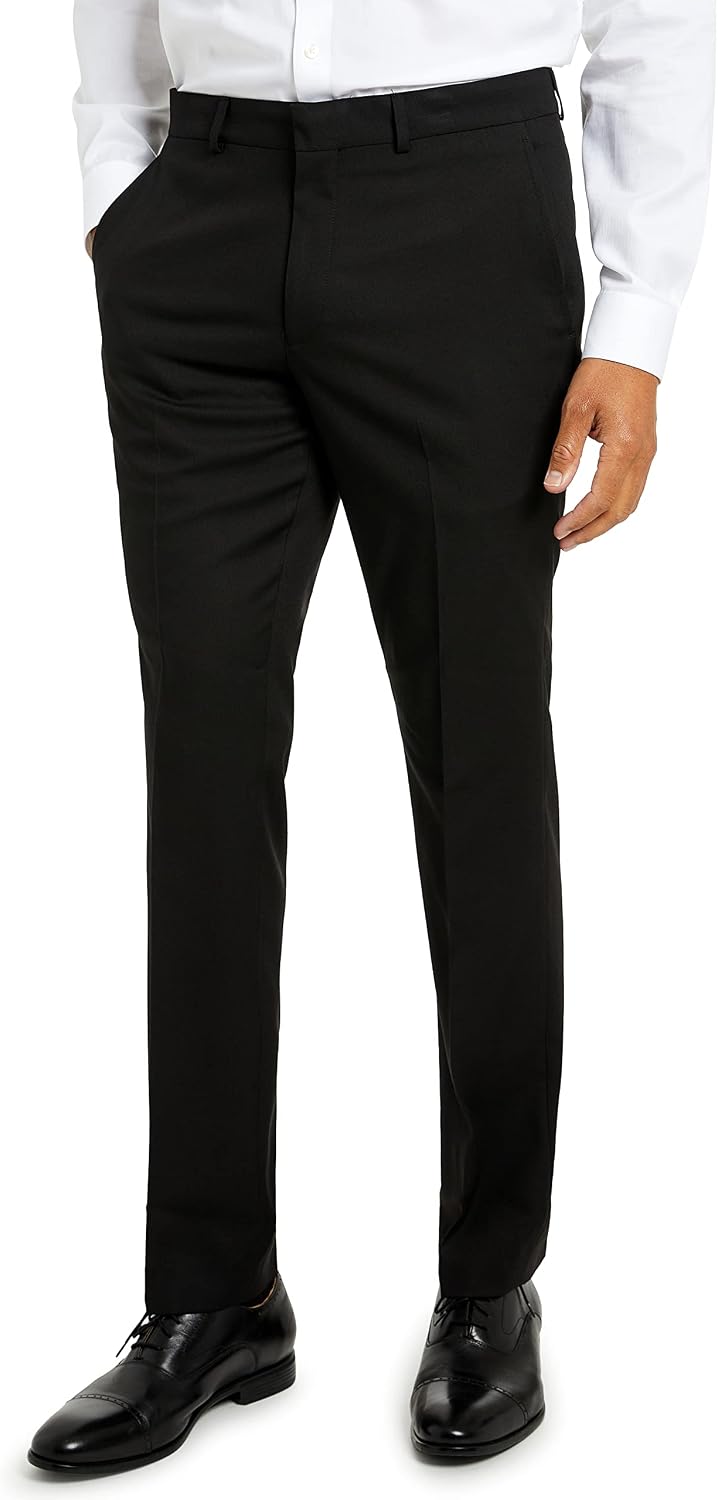 Kenneth Cole REACTION Mens Pants, Black, 34W x 32L