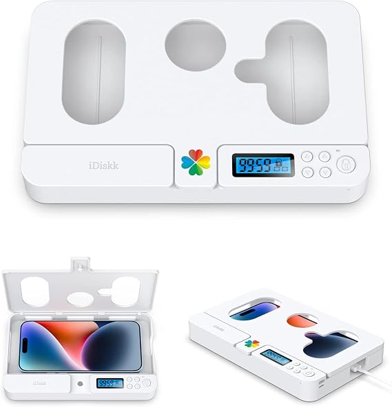 iDiskk Cell Phone Lock Box with Timer,iPhone Timer Box Phone Jail for Android Sumsung/Google/iPhone 14/13/13 pro/12/11/X/XR/XS/8/ Cell Phone LockBox for Kids/Students/Parents to get More Focused