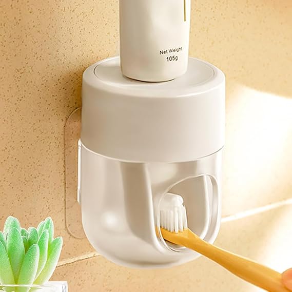2026 Upgraded So Nice Toothpaste Dispenser Wall Mounted Bathroom Automatic Toothpaste Squeezer,Visualization of Toothpaste Flow Rate