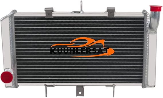 All Aluminum Motorcycle Radiator Compatible With Kawasaki Z750 2007-2011 / Z1000 2007-2009, 1 Row Motorcycle Engine Radiator Cooler Coolant Cooling Water Tank Radiators