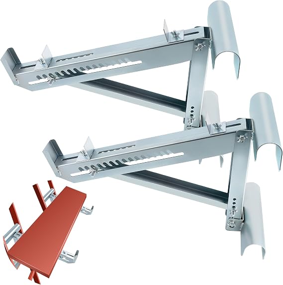 maXpeedingrods Adjustable Ladder Jacks 2 Pack Scaffold Ladder Accessory Extension Ladder Jack for Working Stage